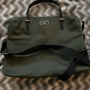 Kate Spade dark green lap top bag. Used once.